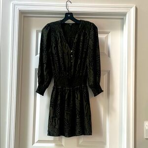 Rails Jasmine Olive Abstract Print Mini-Dress